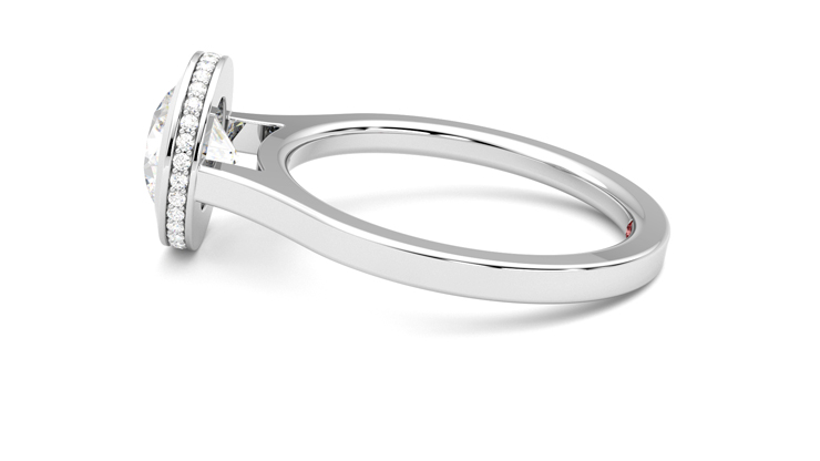 Taylor & Hart Sirius Round Engagement Ring 360 degree image 20