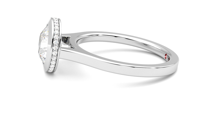 Taylor & Hart Sirius Round Engagement Ring 360 degree image 21
