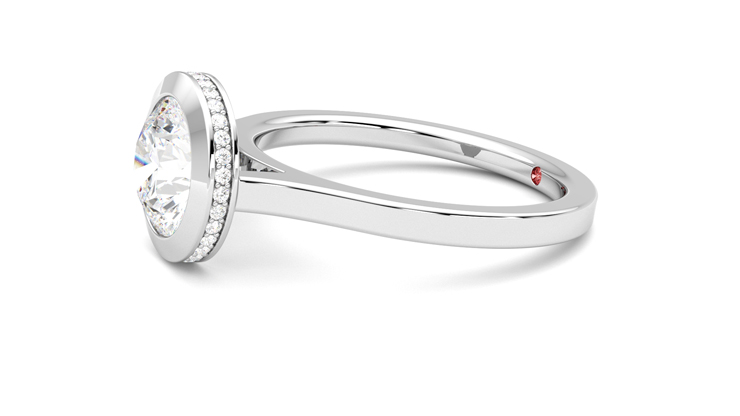 Taylor & Hart Sirius Round Engagement Ring 360 degree image 22