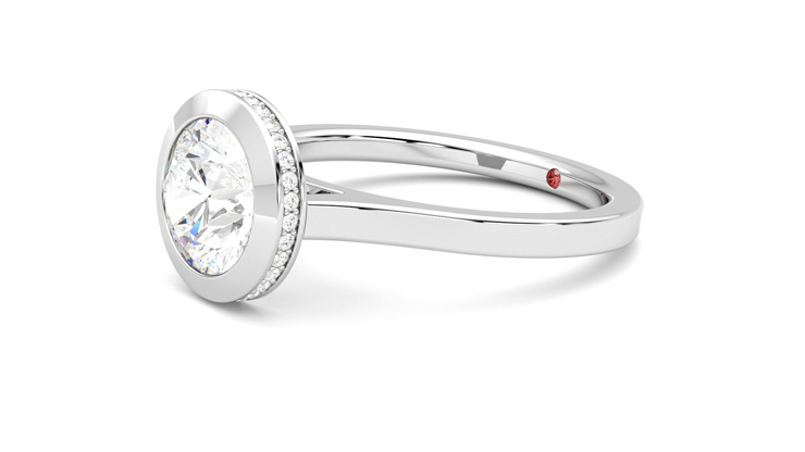 Taylor & Hart Sirius Round Engagement Ring 360 degree image 23