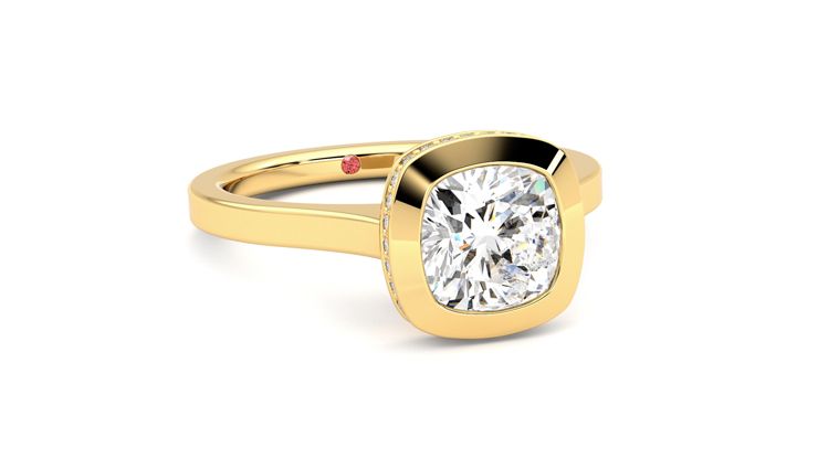 Taylor & Hart Sirius Cushion Engagement Ring 360 degree image 4