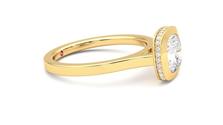 Taylor & Hart Sirius Cushion Engagement Ring 360 degree image 8