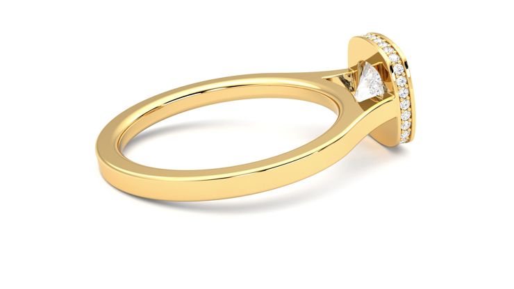 Taylor & Hart Sirius Cushion Engagement Ring 360 degree image 11