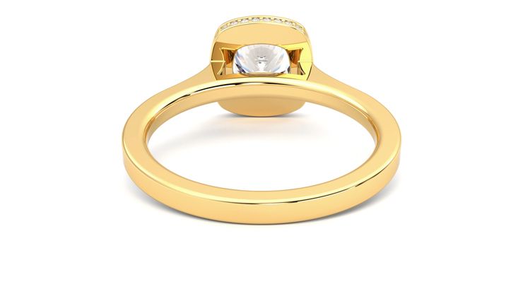 Taylor & Hart Sirius Cushion Engagement Ring 360 degree image 15