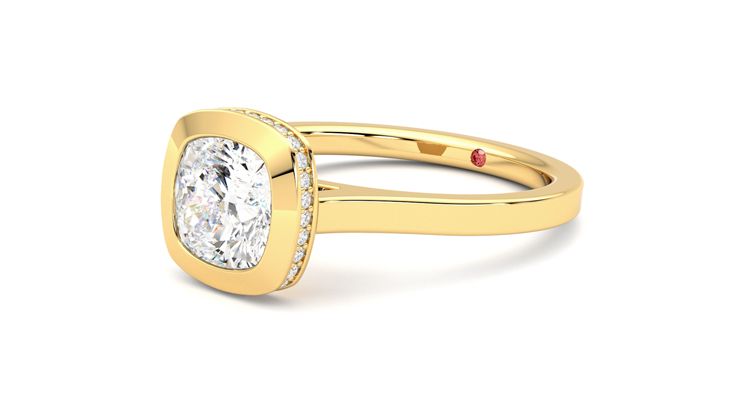Taylor & Hart Sirius Cushion Engagement Ring 360 degree image 24
