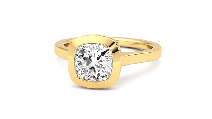 Taylor & Hart Sirius Cushion Engagement Ring 360 degree image 27