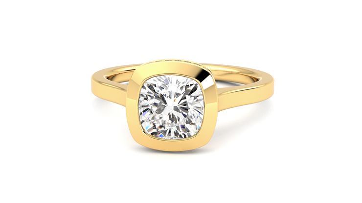 Taylor & Hart Sirius Cushion Engagement Ring 360 degree image 28