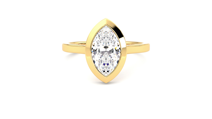 Taylor & Hart Sirius Marquise Engagement Ring 360 degree image 0