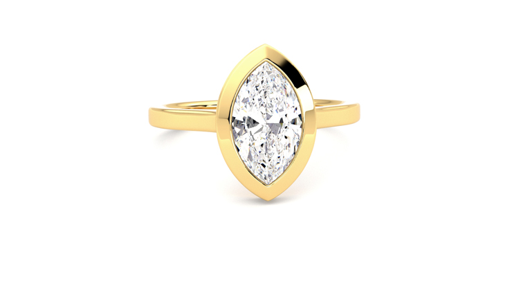 Taylor & Hart Sirius Marquise Engagement Ring 360 degree image 2