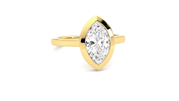 Taylor & Hart Sirius Marquise Engagement Ring 360 degree image 3