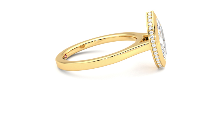 Taylor & Hart Sirius Marquise Engagement Ring 360 degree image 9