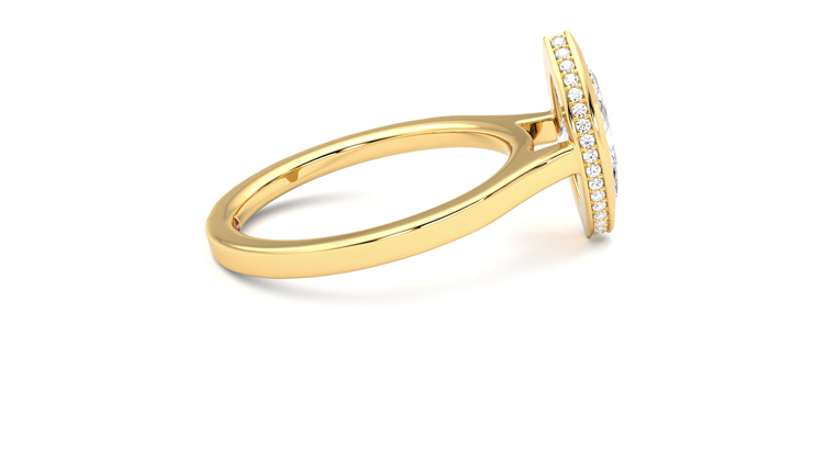Taylor & Hart Sirius Marquise Engagement Ring 360 degree image 10