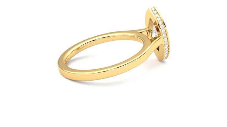 Taylor & Hart Sirius Marquise Engagement Ring 360 degree image 11