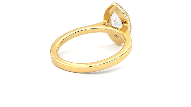 Taylor & Hart Sirius Marquise Engagement Ring 360 degree image 13