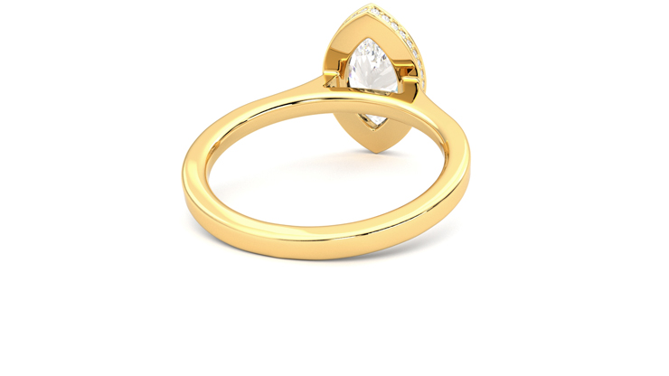 Taylor & Hart Sirius Marquise Engagement Ring 360 degree image 14