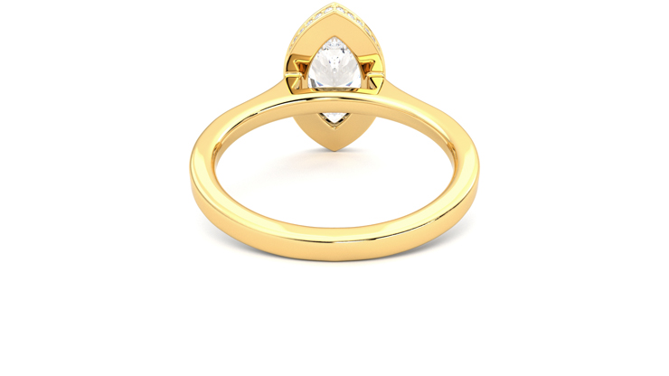 Taylor & Hart Sirius Marquise Engagement Ring 360 degree image 15