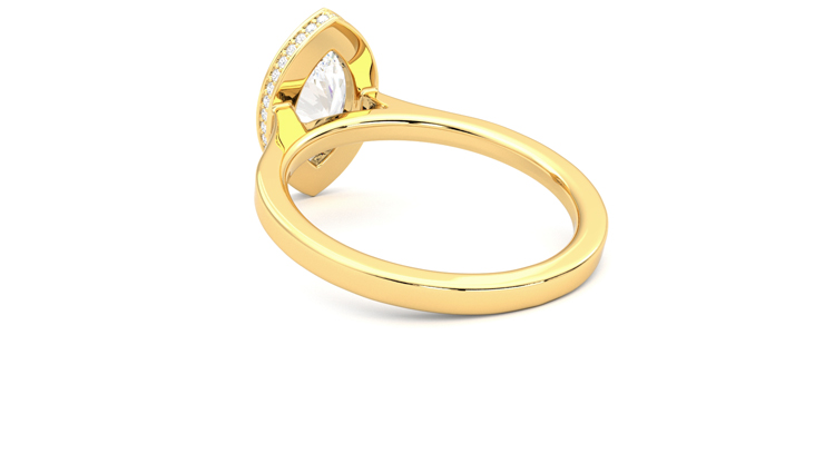 Taylor & Hart Sirius Marquise Engagement Ring 360 degree image 17