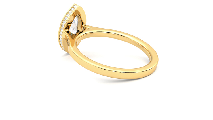 Taylor & Hart Sirius Marquise Engagement Ring 360 degree image 18