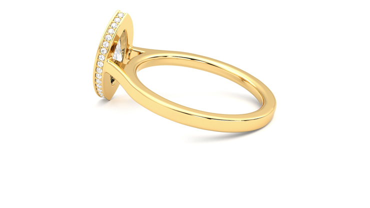 Taylor & Hart Sirius Marquise Engagement Ring 360 degree image 19
