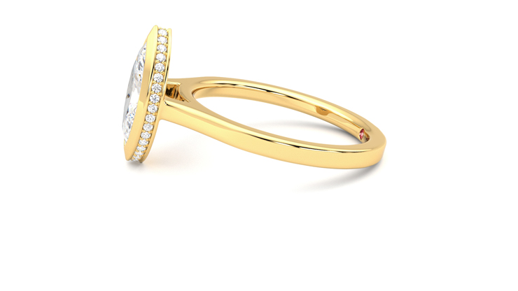 Taylor & Hart Sirius Marquise Engagement Ring 360 degree image 21