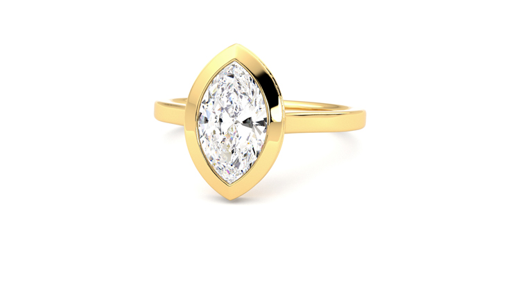 Taylor & Hart Sirius Marquise Engagement Ring 360 degree image 27