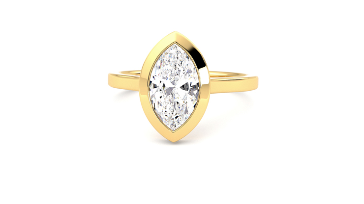 Taylor & Hart Sirius Marquise Engagement Ring 360 degree image 28