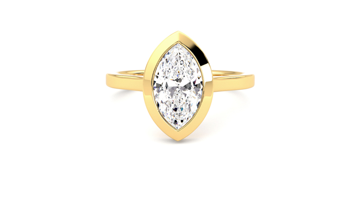 Taylor & Hart Sirius Marquise Engagement Ring 360 degree image 29