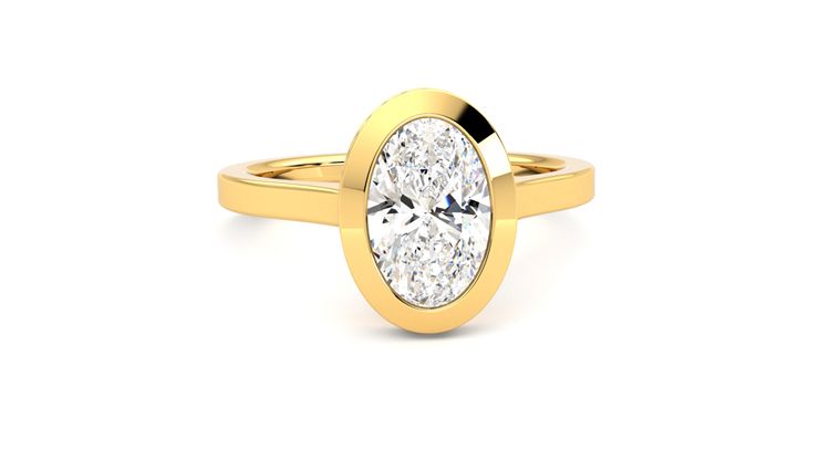 Taylor & Hart Sirius Oval Engagement Ring 360 degree image 2