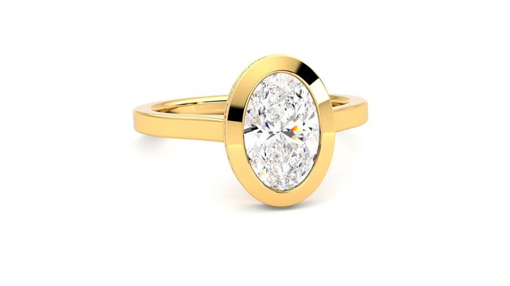 Taylor & Hart Sirius Oval Engagement Ring 360 degree image 3