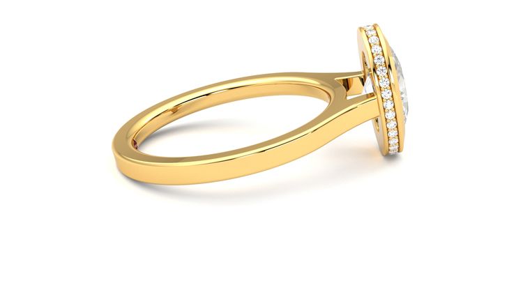 Taylor & Hart Sirius Oval Engagement Ring 360 degree image 10