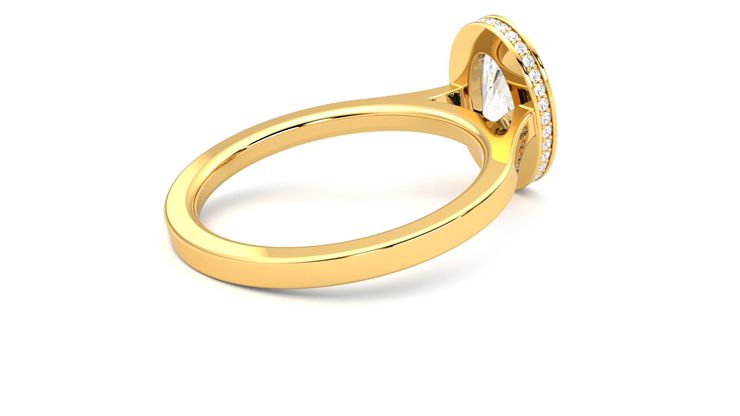 Taylor & Hart Sirius Oval Engagement Ring 360 degree image 12