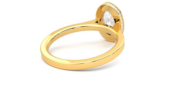 Taylor & Hart Sirius Oval Engagement Ring 360 degree image 13
