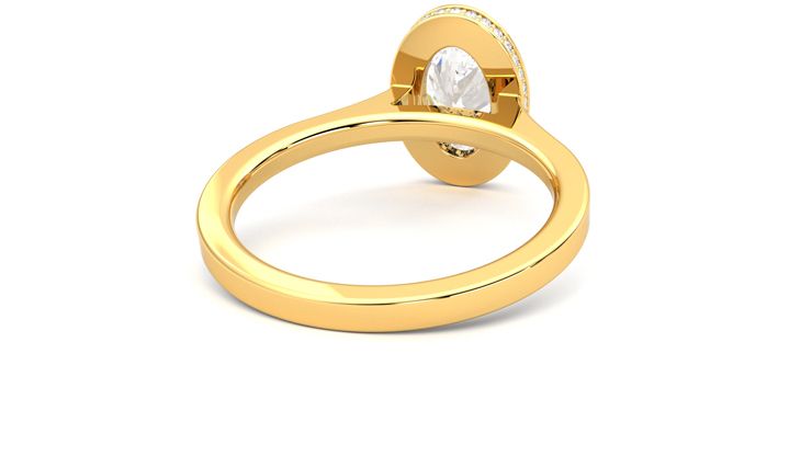 Taylor & Hart Sirius Oval Engagement Ring 360 degree image 14