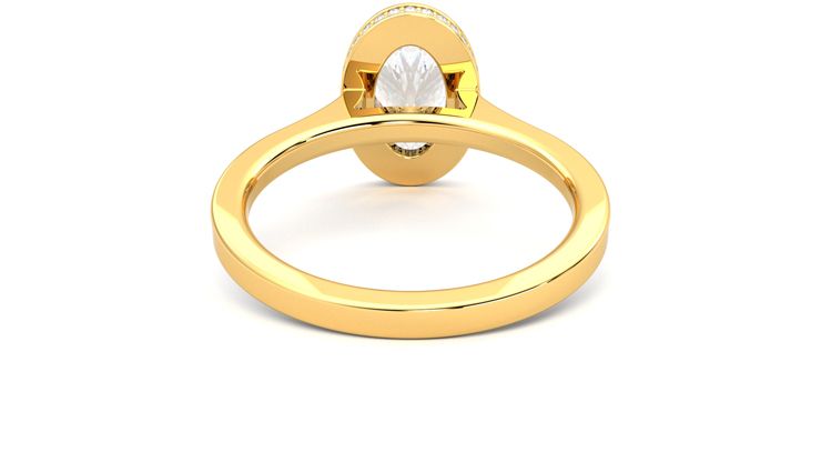 Taylor & Hart Sirius Oval Engagement Ring 360 degree image 15