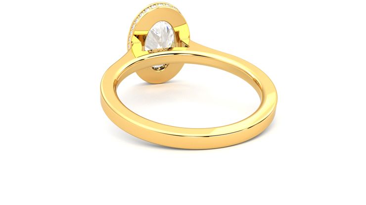 Taylor & Hart Sirius Oval Engagement Ring 360 degree image 16