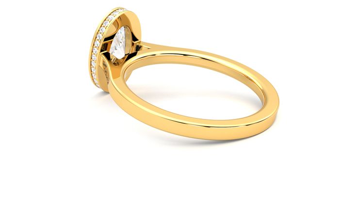 Taylor & Hart Sirius Oval Engagement Ring 360 degree image 18