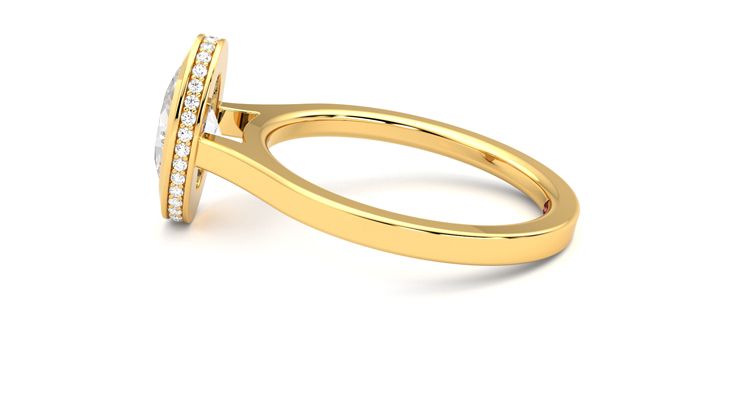 Taylor & Hart Sirius Oval Engagement Ring 360 degree image 20