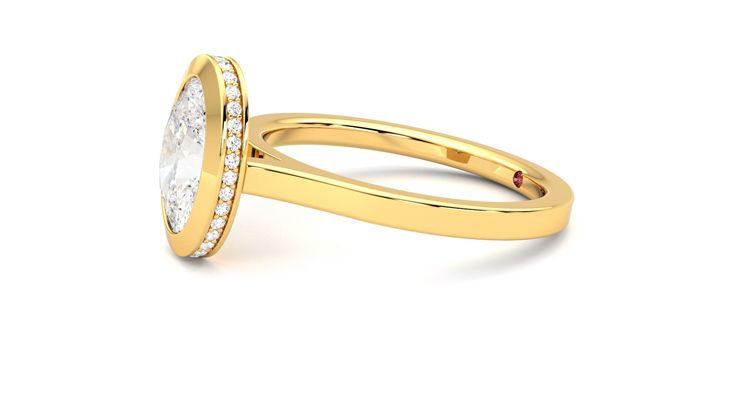 Taylor & Hart Sirius Oval Engagement Ring 360 degree image 22