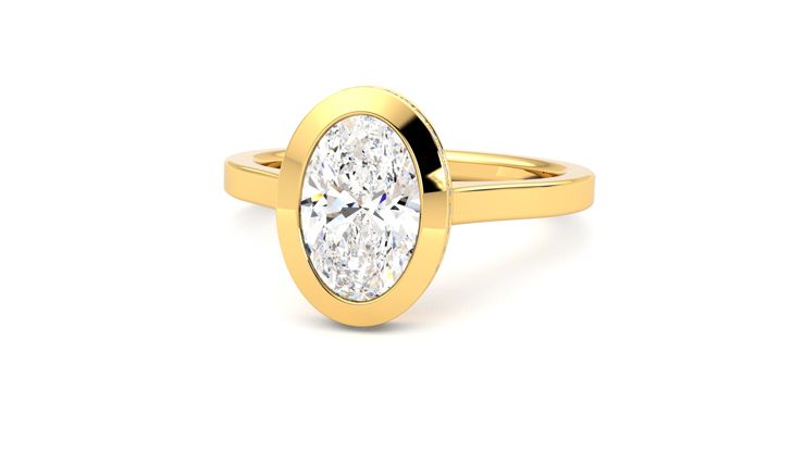 Taylor & Hart Sirius Oval Engagement Ring 360 degree image 27