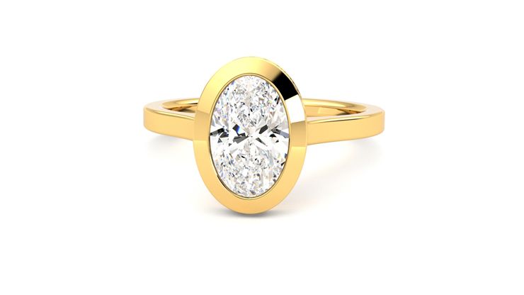 Taylor & Hart Sirius Oval Engagement Ring 360 degree image 28