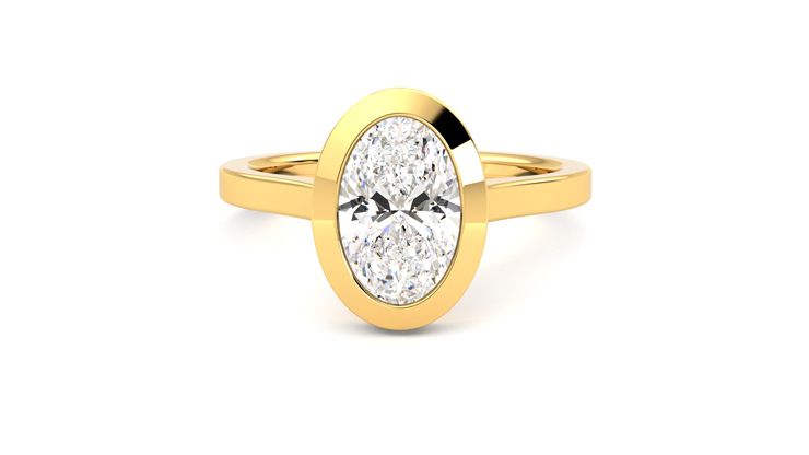 Taylor & Hart Sirius Oval Engagement Ring 360 degree image 29