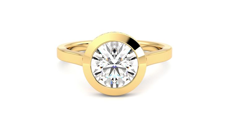 Taylor & Hart Sirius Round Engagement Ring 360 degree image 0