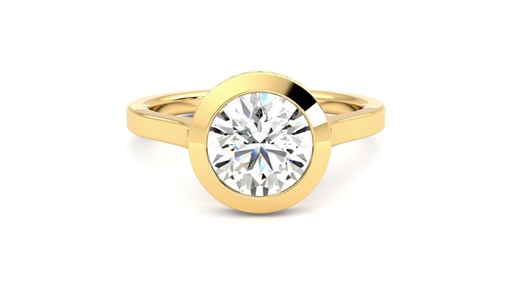 Taylor & Hart Sirius Round Engagement Ring 360 degree image 1