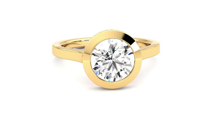 Taylor & Hart Sirius Round Engagement Ring 360 degree image 2