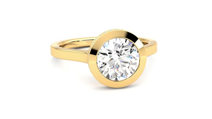 Taylor & Hart Sirius Round Engagement Ring 360 degree image 3