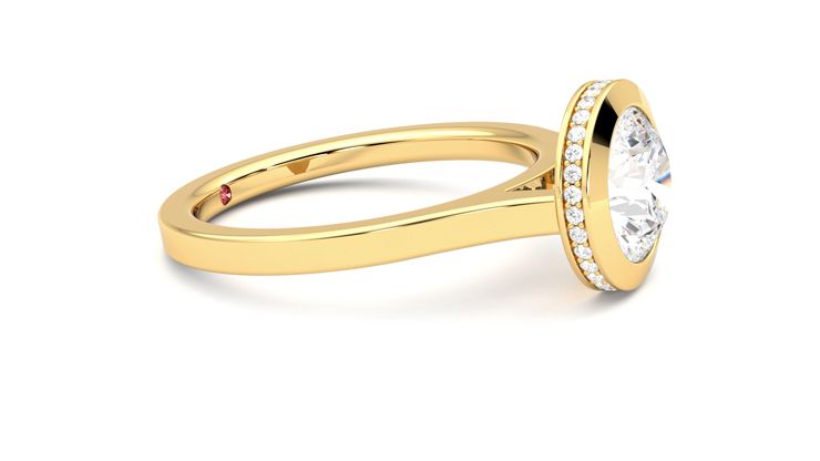 Taylor & Hart Sirius Round Engagement Ring 360 degree image 8