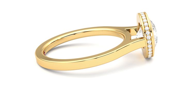 Taylor & Hart Sirius Round Engagement Ring 360 degree image 10
