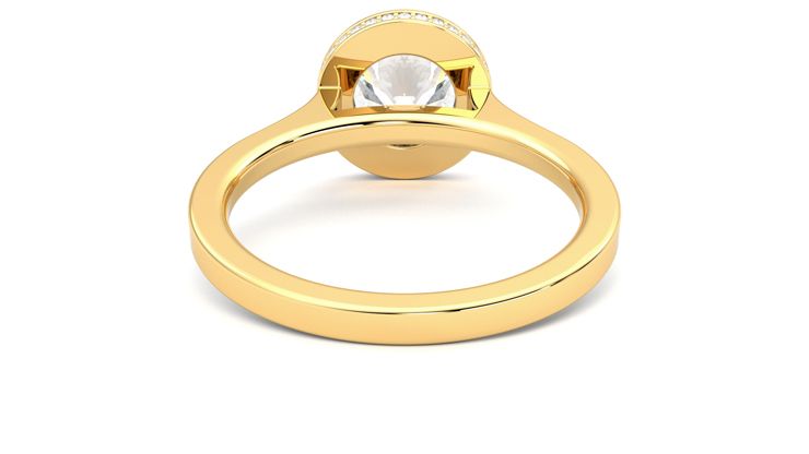 Taylor & Hart Sirius Round Engagement Ring 360 degree image 15