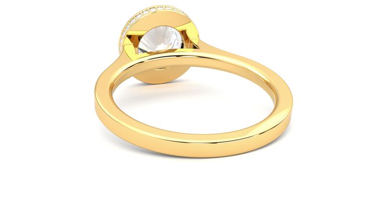 Taylor & Hart Sirius Round Engagement Ring 360 degree image 16