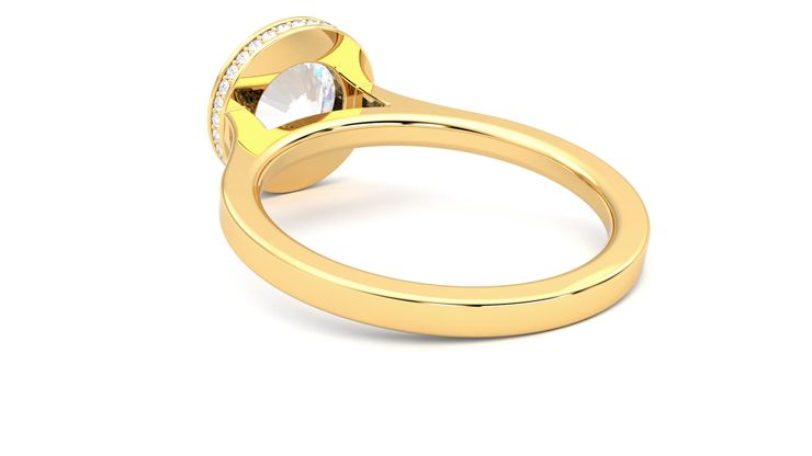 Taylor & Hart Sirius Round Engagement Ring 360 degree image 17